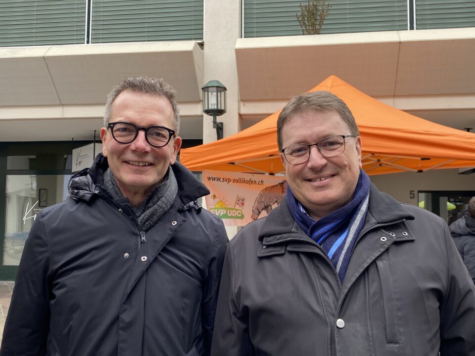 Bewerben sich neu für den Regierungsrat: Raphael Lanz, Thun (links) und Daniel Bichsel, Zollikofen