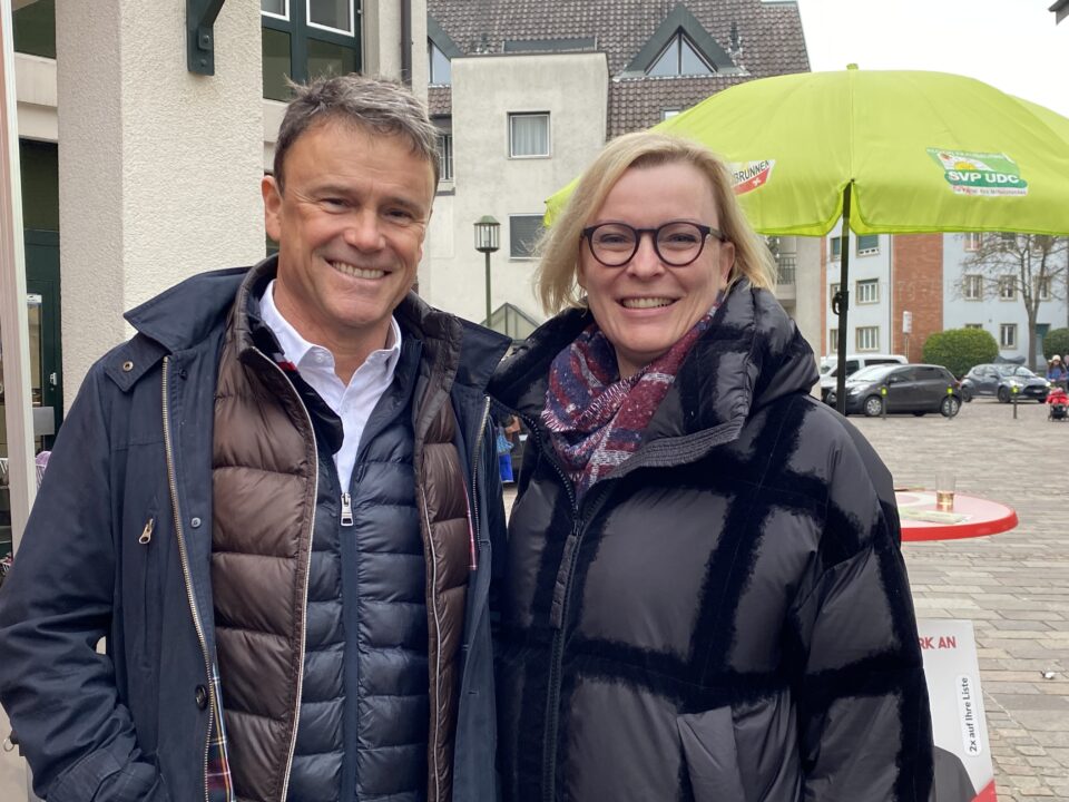 Stellen sich wieder für den Regierungsrat zur Verfügung: Philippe Müller und Astrid Bärtschi